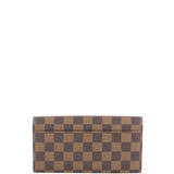 Louis Vuitton Sarah Wallet Damier Ebene Back