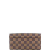 Louis Vuitton Sarah Wallet Damier Ebene Back