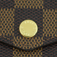 Louis Vuitton Sarah Wallet Damier Ebene Button