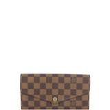 Louis Vuitton Sarah Wallet Damier Ebene Front
