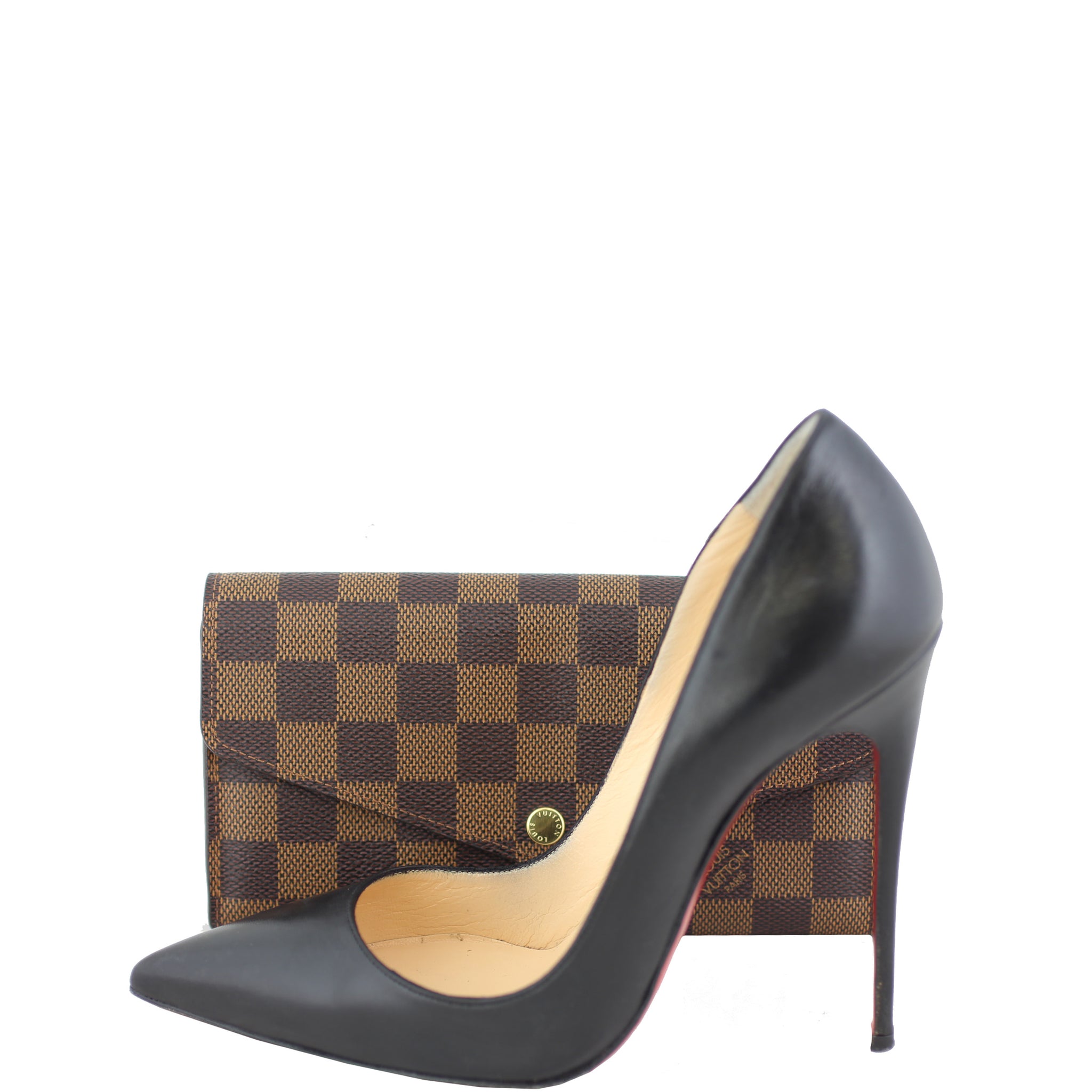 Louis Vuitton Sarah Wallet Damier Ebene Scale