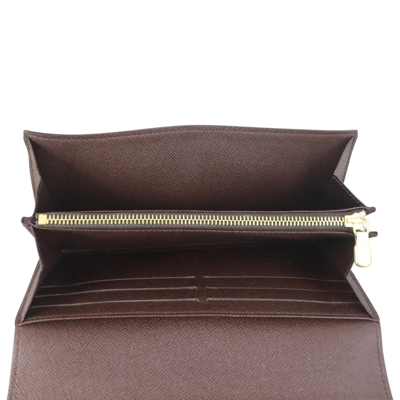 Louis Vuitton Sarah Wallet Damier Ebene Interior