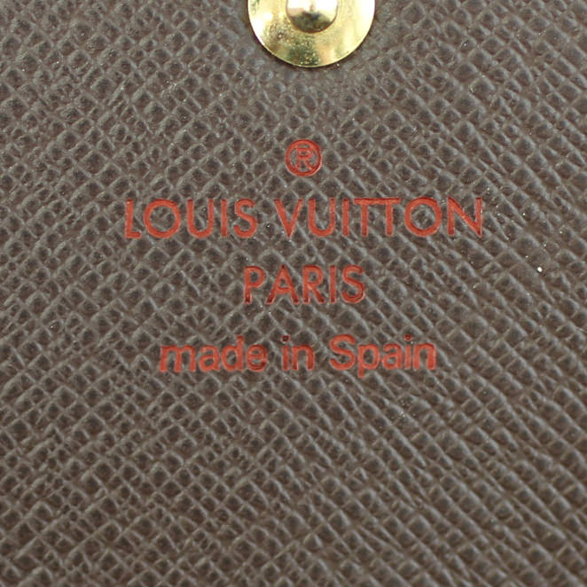 Louis Vuitton Sarah Wallet Damier Ebene Stamp