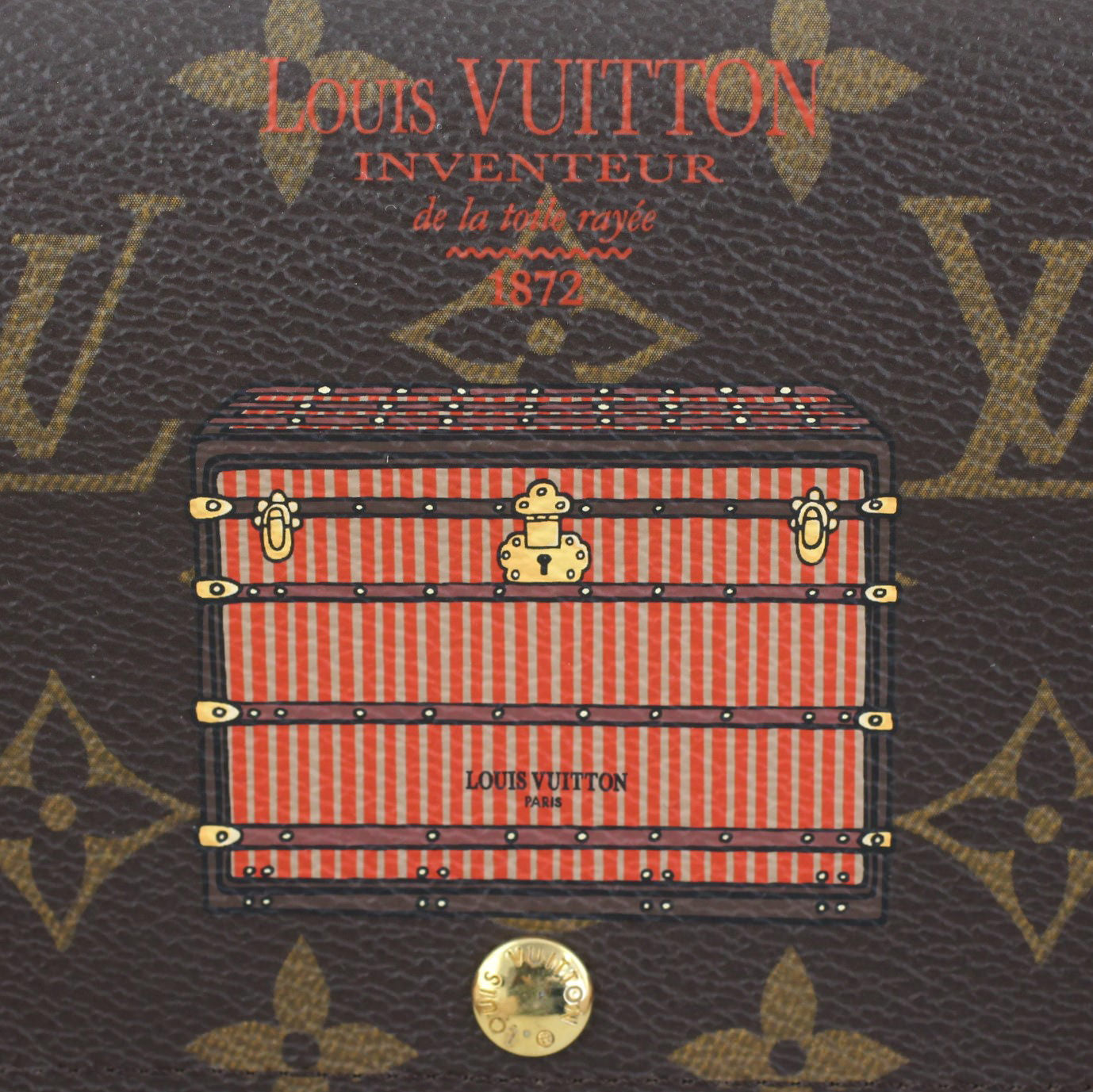Louis Vuitton Sarah Wallet Monogram Trunks & Locks Exterior