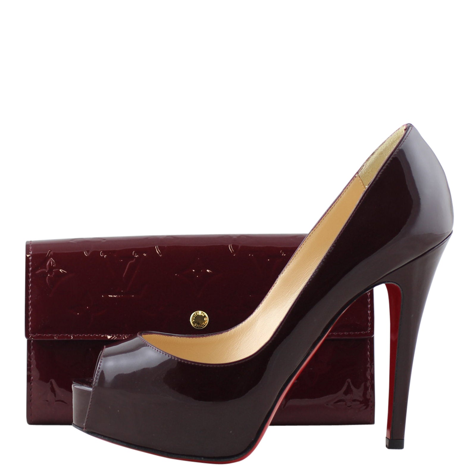 Louis Vuitton Sarah Vernis Wallet Shoe Comparison