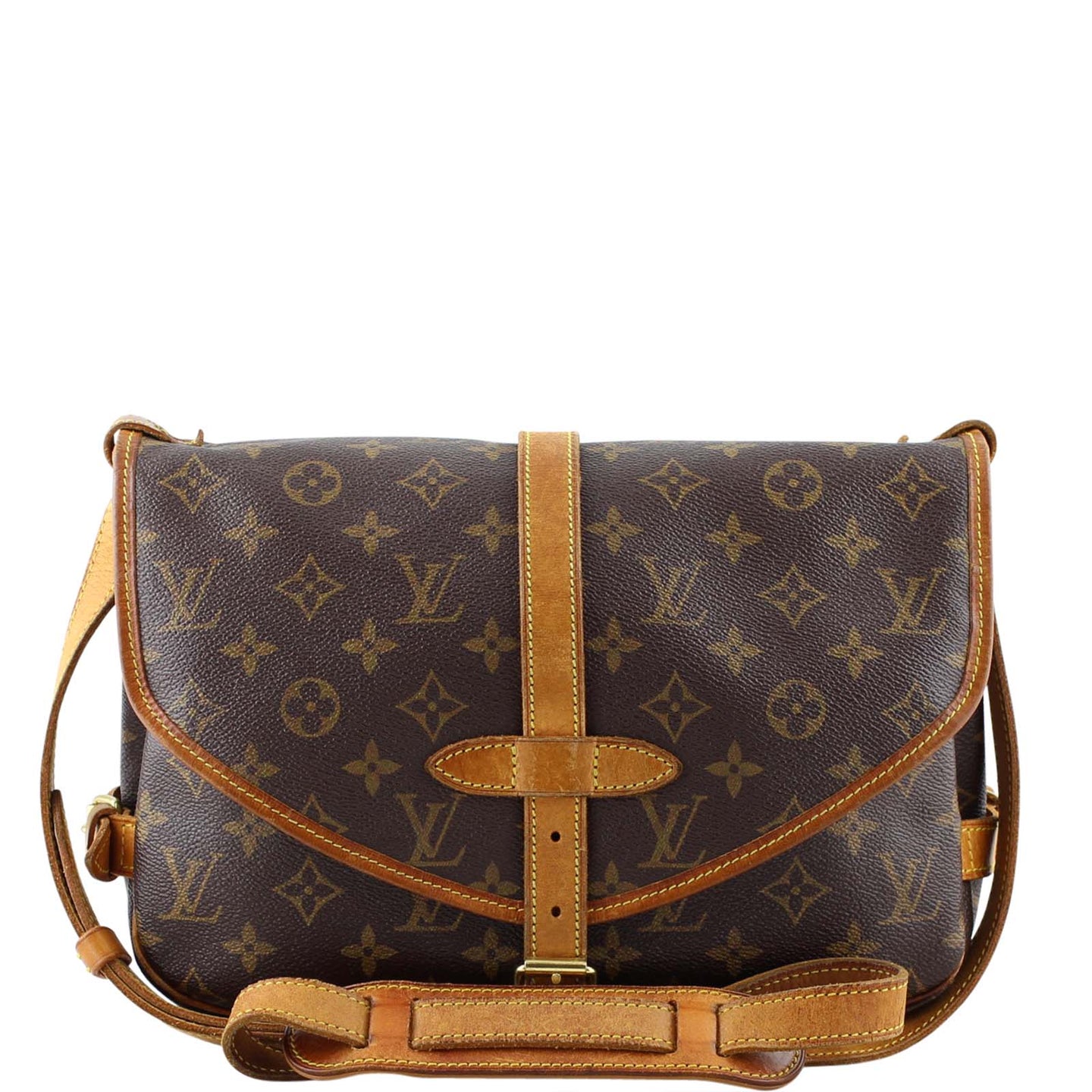 Louis Vuitton Saumur 30 Front with strap