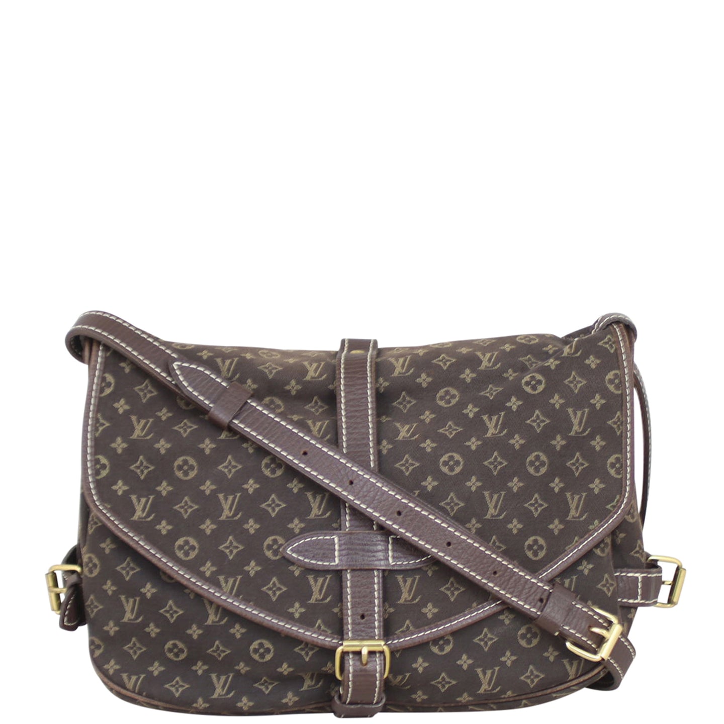 Louis Vuitton Saumur 30 Mini Lin Front