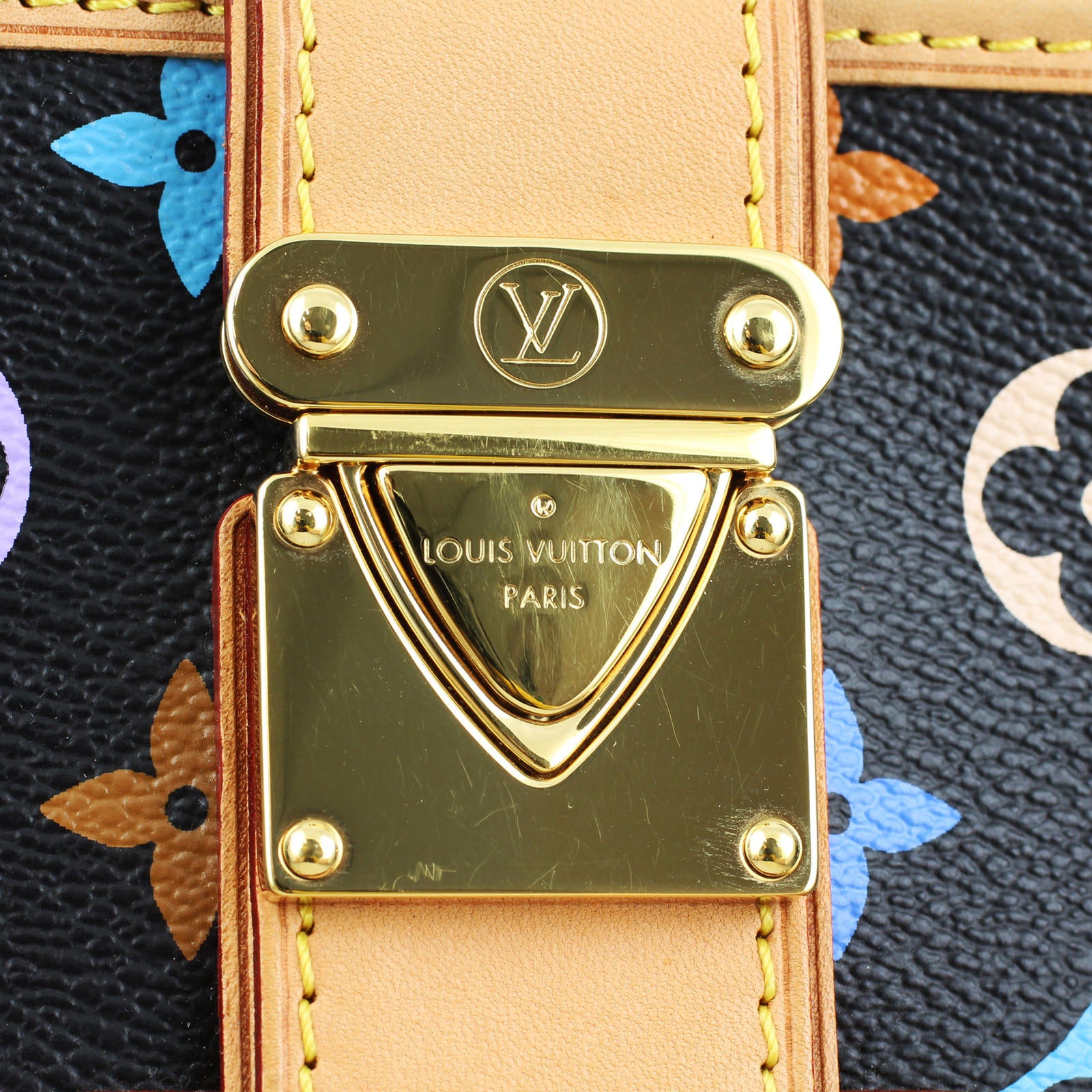 Louis Vuitton Shirley Multicolore Clutch Bag Logo