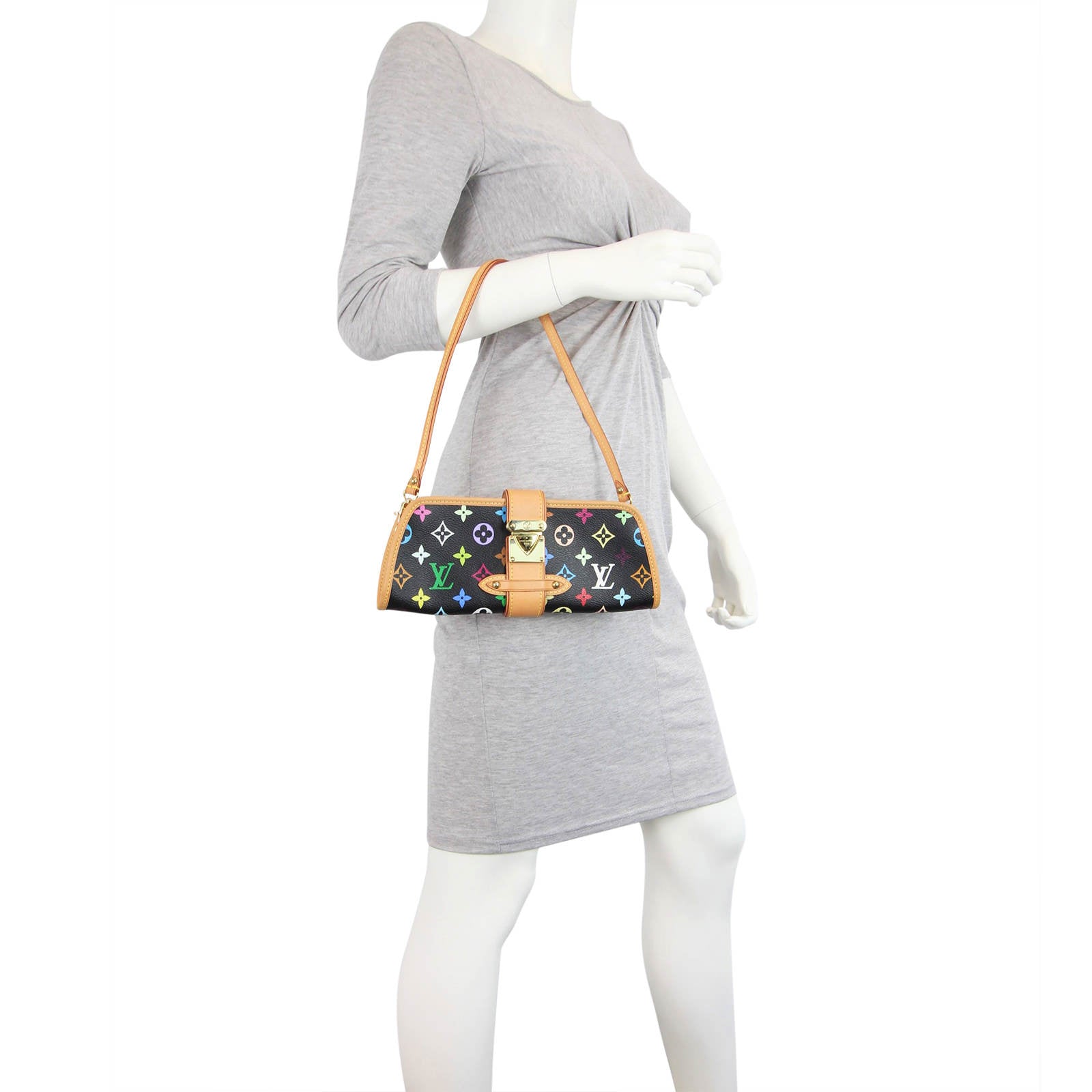 Louis Vuitton Shirley Multicolore Clutch Bag Mannequin