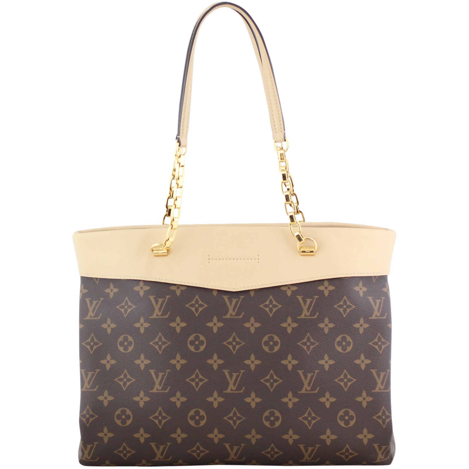 Louis Vuitton Pallas Shopper Tote Monogram Dune Back