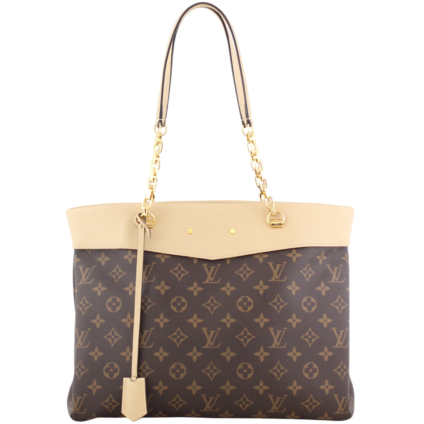 Louis Vuitton Pallas Shopper Tote Monogram Dune Front