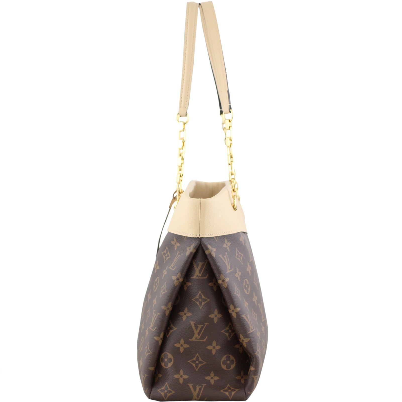 Louis Vuitton Pallas Shopper Tote Monogram Dune Left