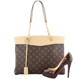Louis Vuitton Pallas Shopper Tote Monogram Dune  Scale