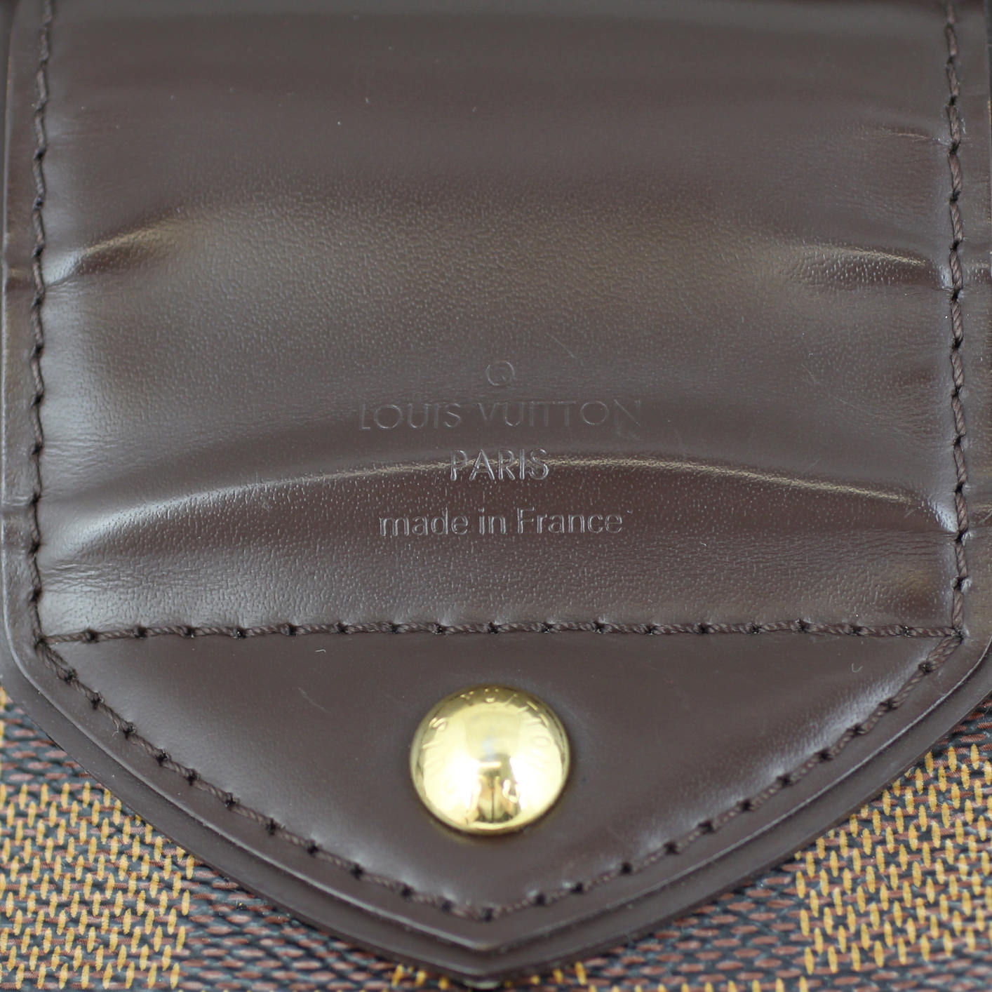 Louis Vuitton Sistina MM Damier Ebene Stamp