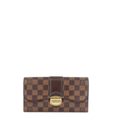 Louis Vuitton Sistina Wallet Damier Ebene Front