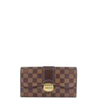 Louis Vuitton Sistina Wallet Damier Ebene Front