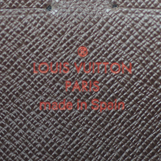 Louis Vuitton Sistina Wallet Damier Ebene Stamp