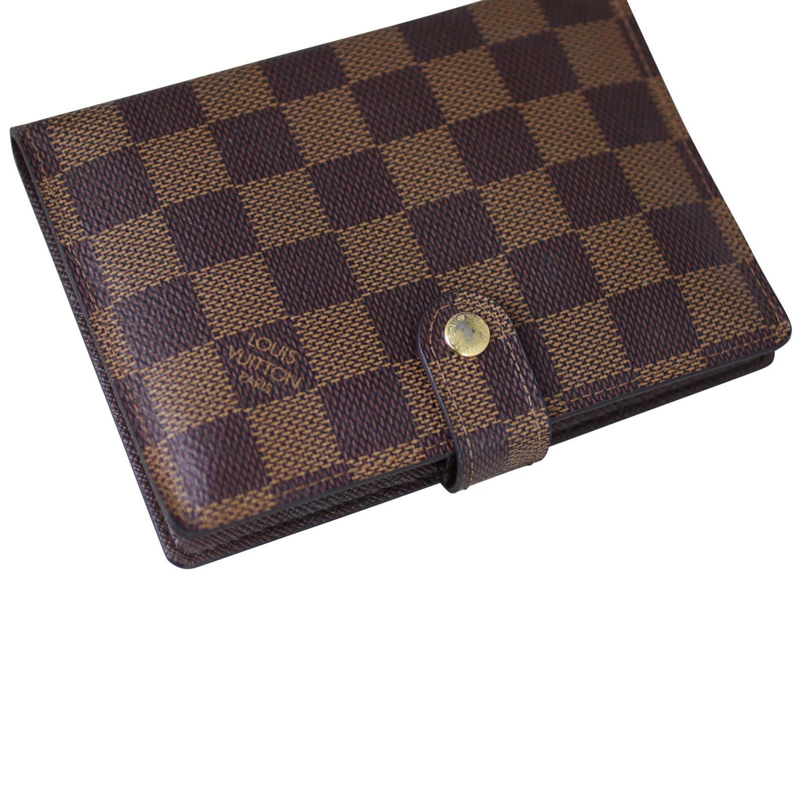 Louis Vuitton Small Ring Agenda Cover Damier Ebene Corner