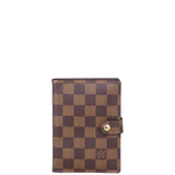 Louis Vuitton Small Ring Agenda Cover Damier Ebene Front