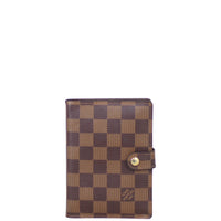 Louis Vuitton Small Ring Agenda Cover Damier Ebene Front
