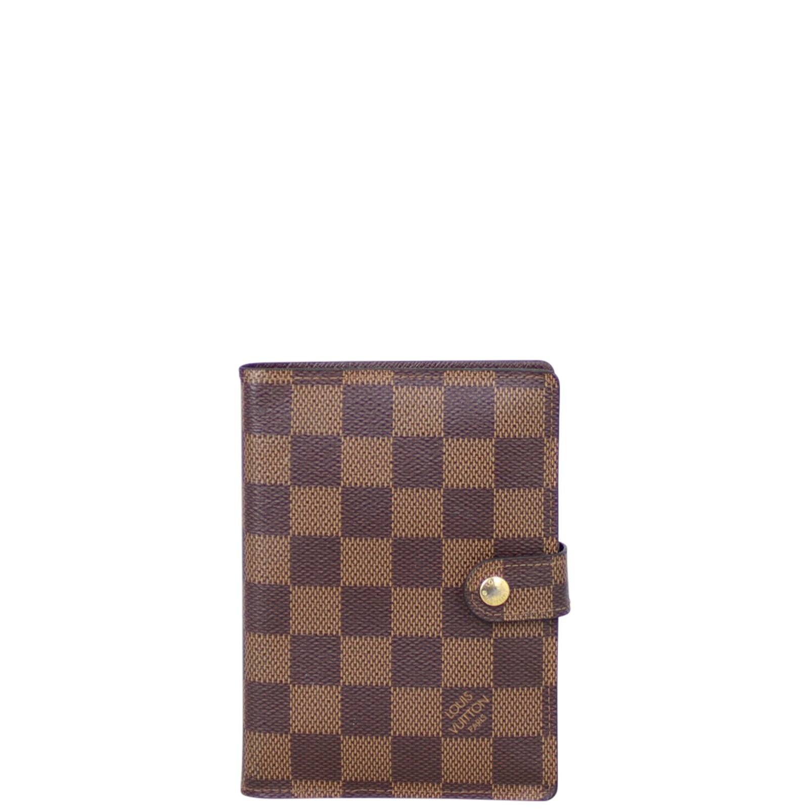Louis Vuitton Small Ring Agenda Cover Damier Ebene Front