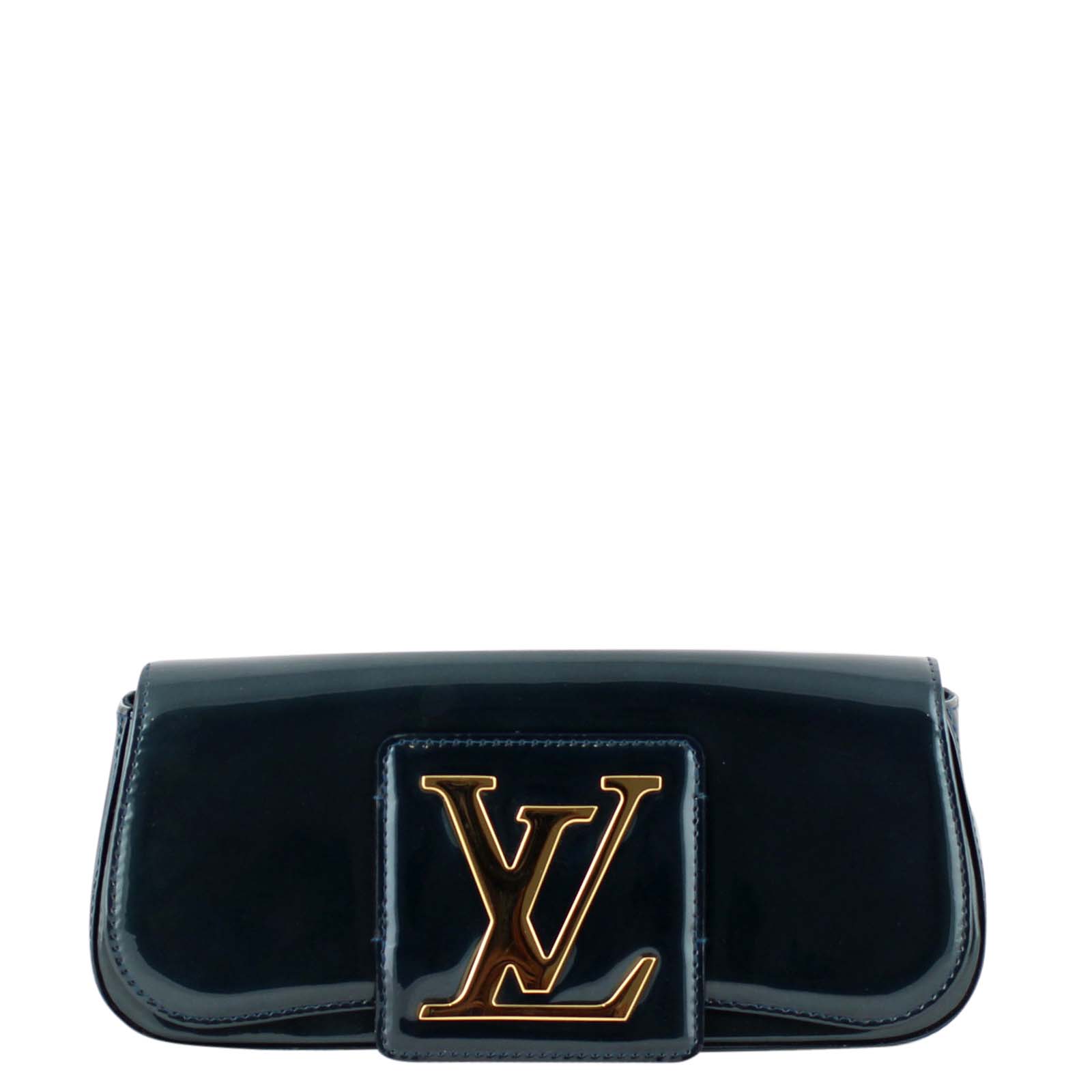 Louis Vuitton Sobe Clutch Vernis Blue Nuit