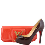 Louis Vuitton SoBe Clutch Vernis Scale