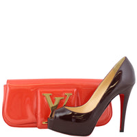 Louis Vuitton SoBe Clutch Vernis Scale