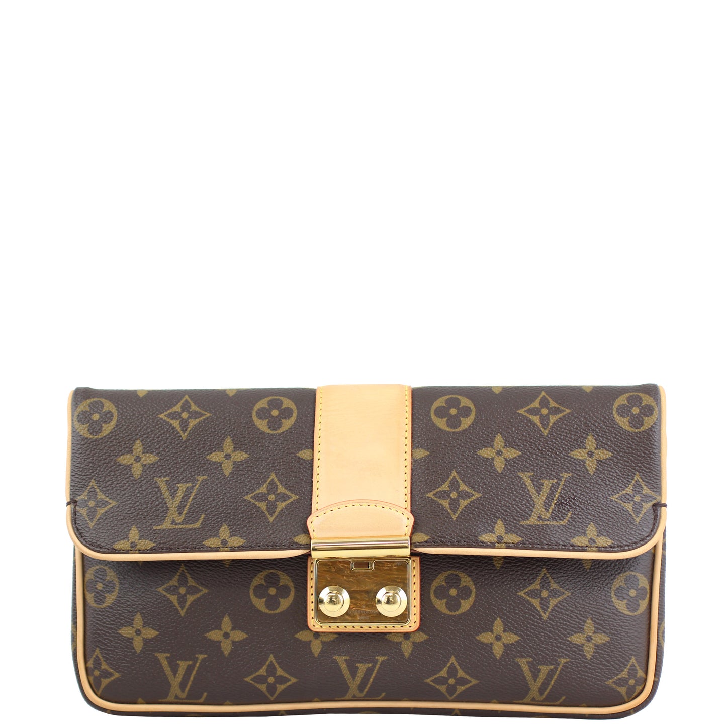 Louis Vuitton Sofia Coppola Slim Clutch Monogram Front