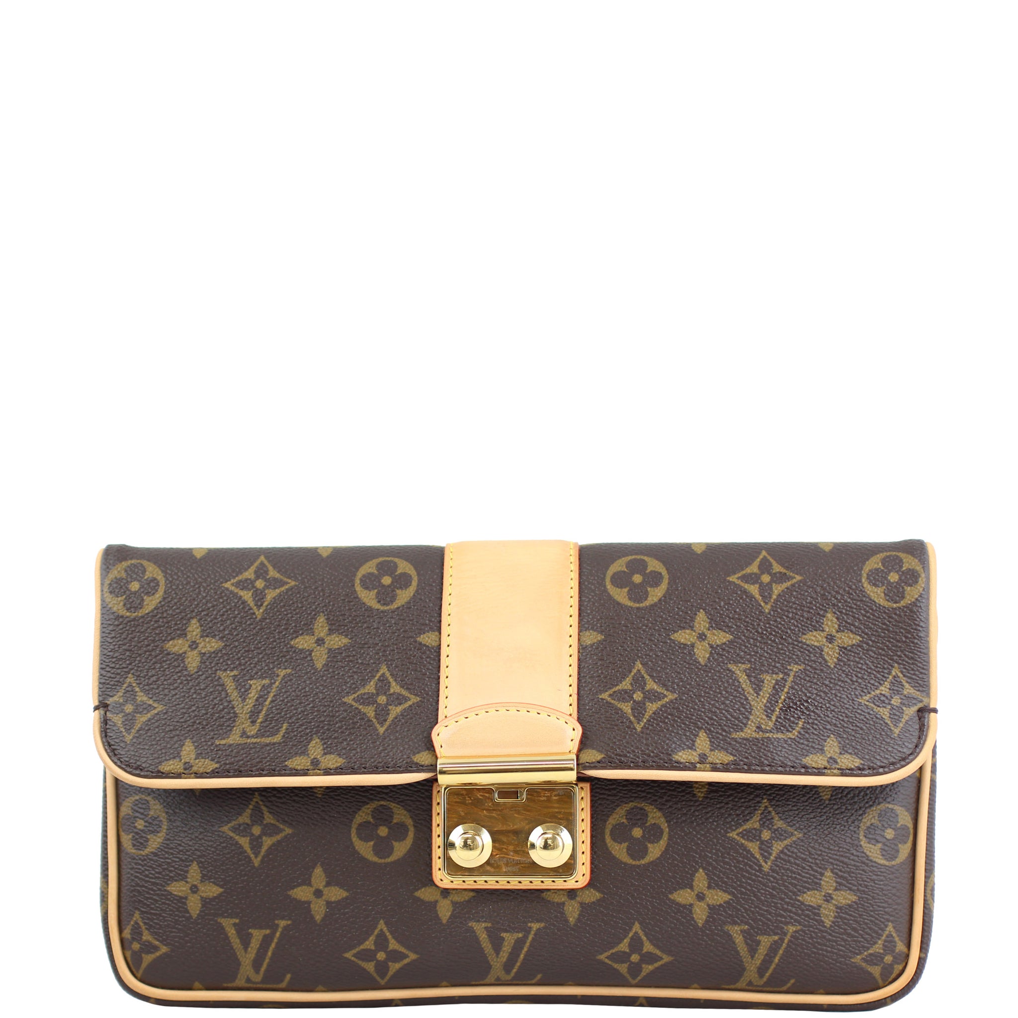 Louis Vuitton Sofia Coppola Slim Clutch Monogram Front