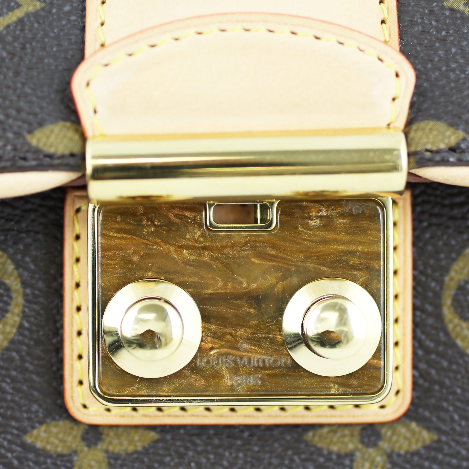 Louis Vuitton Sofia Coppola Slim Clutch Monogram Lock