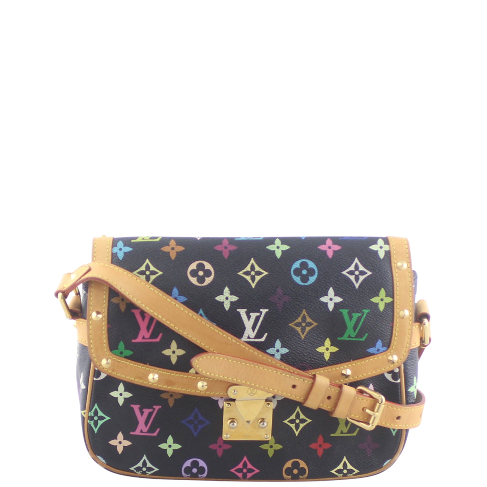 Louis Vuitton Sologne Multicolore Black Front