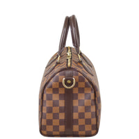 Louis Vuitton Speedy 25 Bandouliere Damier Ebene Side