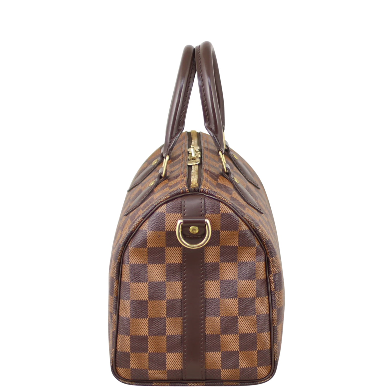 Louis Vuitton Speedy 25 Bandouliere Damier Ebene Side