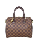 Louis Vuitton Speedy 25 Bandouliere Damier Ebene Front