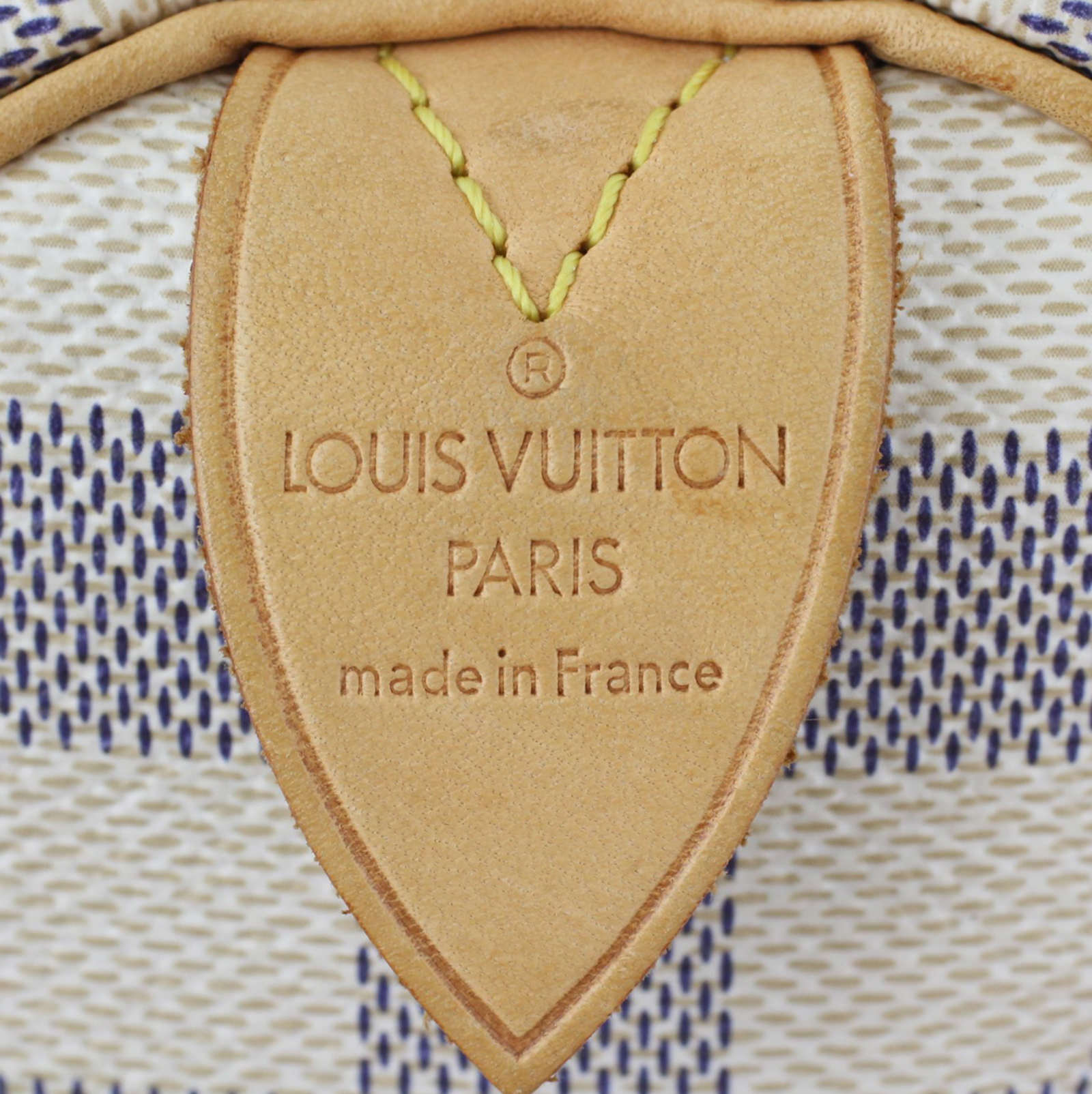 Louis Vuitton Speedy 25 Damier Azur Stamp
