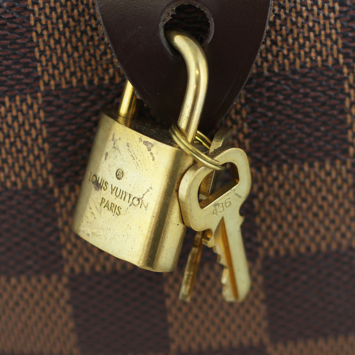 Louis Vuitton Speedy 25 Damier Ebene Lock