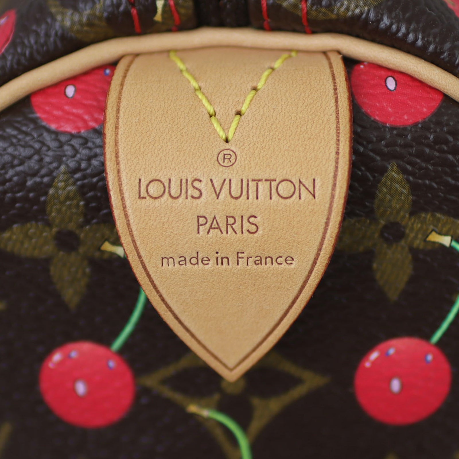 Louis Vuitton Speedy 25 Monogram Cerises Stamp