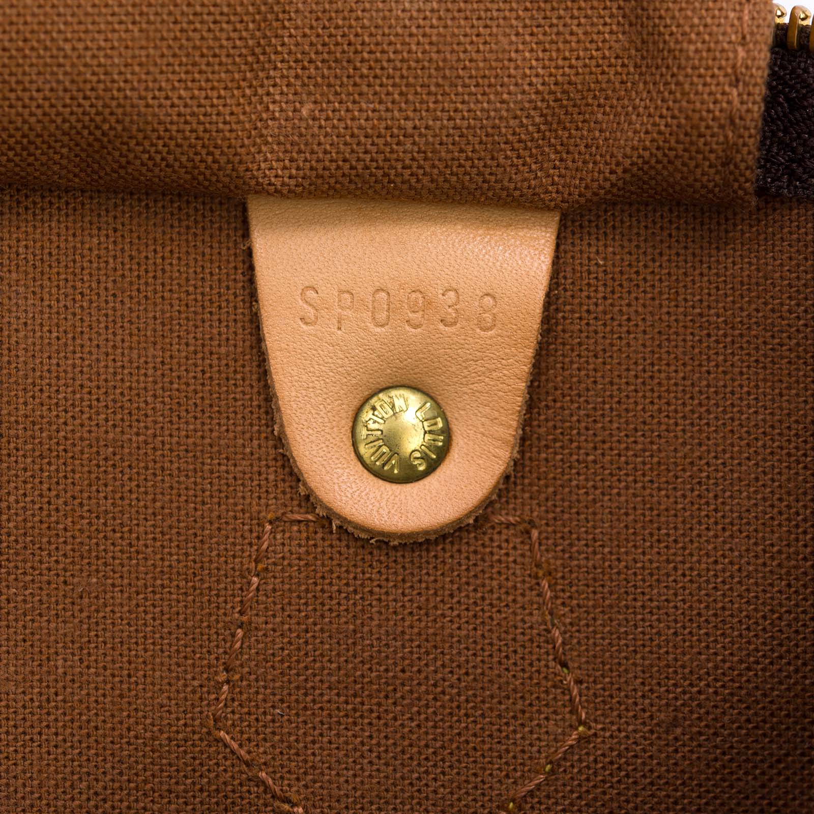 Louis Vuitton Speedy 30 Monogram Date Code