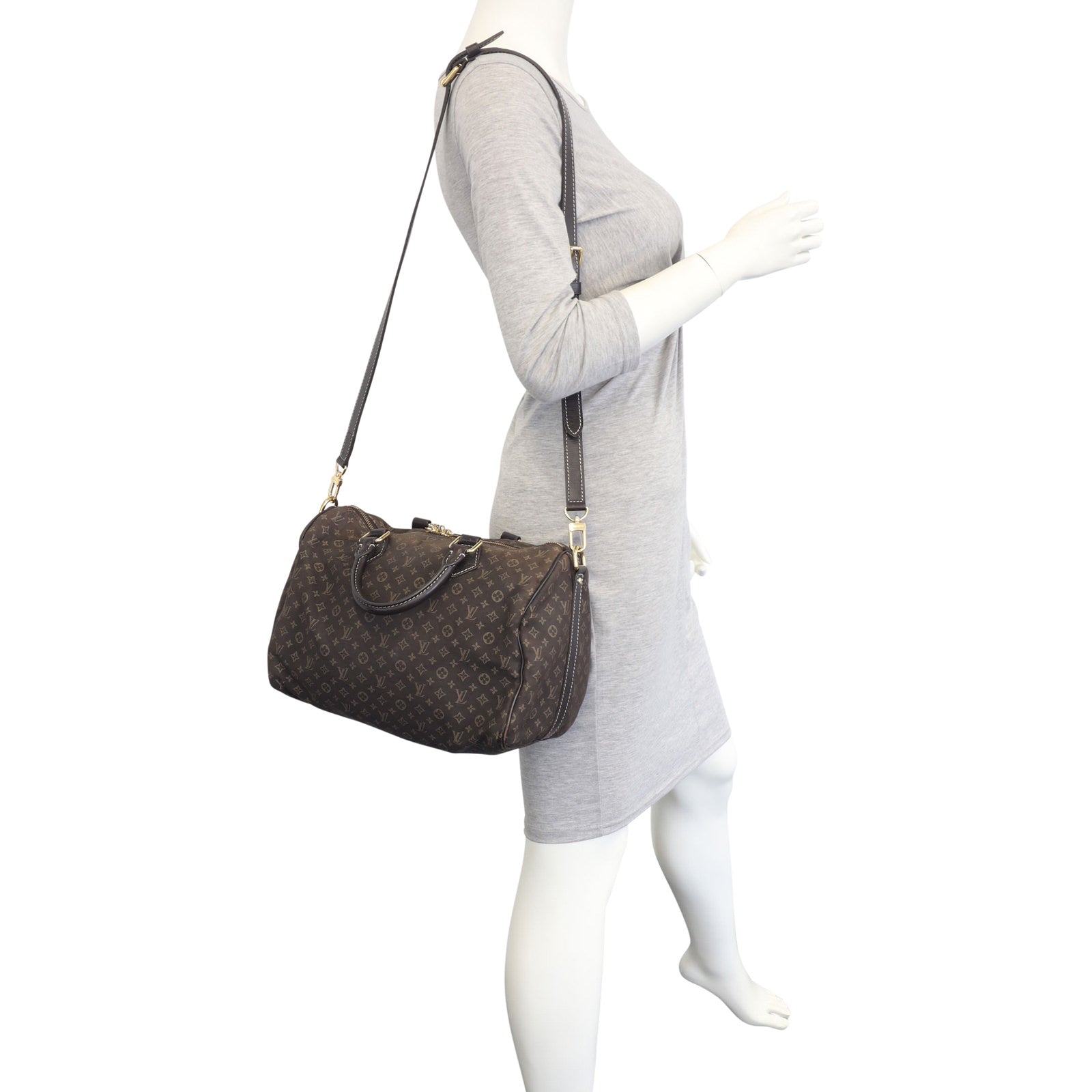 Louis Vuitton Speedy 30 Bandouliere Mini Lin Mannequin