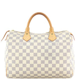 Louis Vuitton Speedy 30 Damier Azur Back