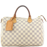 Louis Vuitton Speedy 30 Damier Azur Front