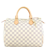 Louis Vuitton Speedy 30 Damier Azur Front