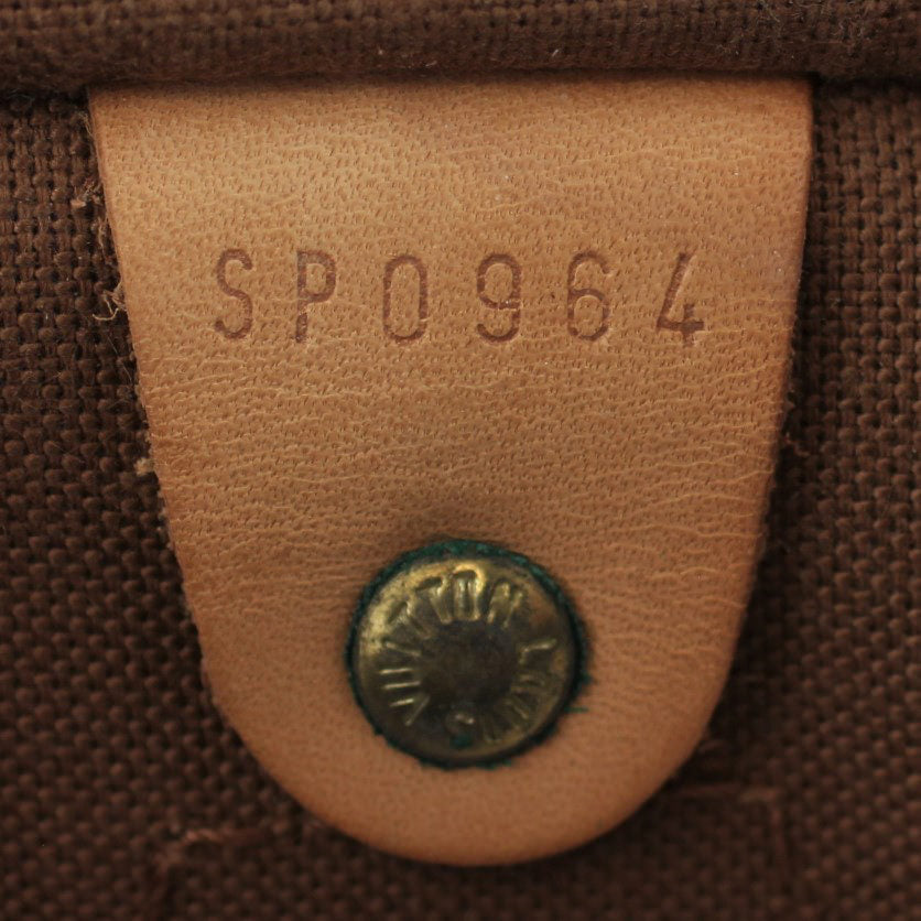 Louis Vuitton Speedy 30 Monogram Code