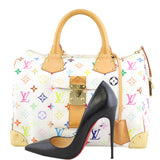 Louis Vuitton Speedy 30 Monogram White Multicolore Scale