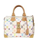 Louis Vuitton Speedy 30 Multicolore White Front