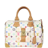 Louis Vuitton Speedy 30 Multicolore White Front