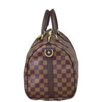 Louis Vuitton Speedy 35 Bandouliere Damier Ebene Side