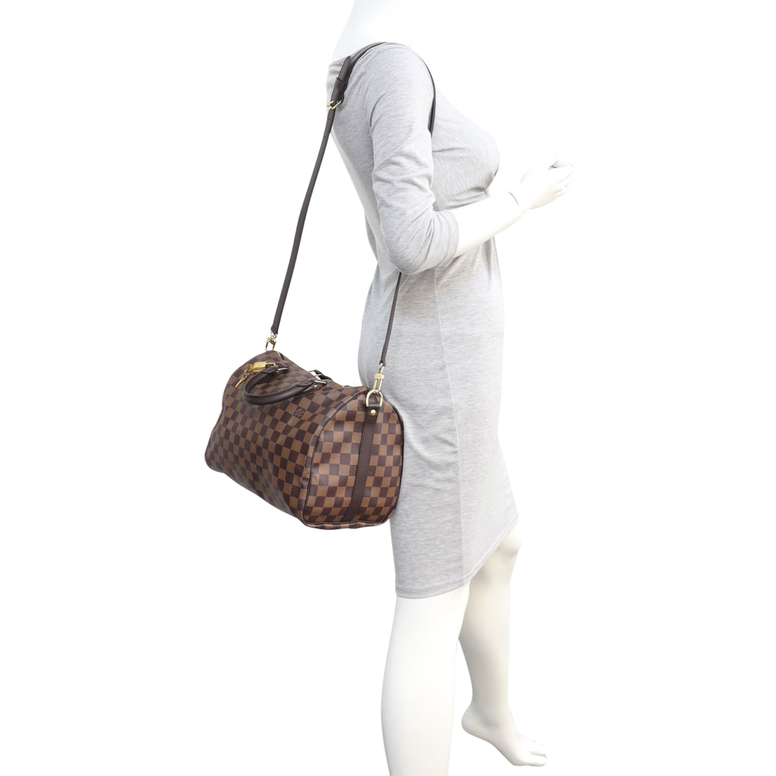 Louis Vuitton Speedy 35 Bandouliere Damier Ebene Mannequin