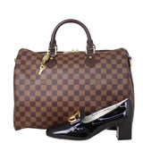 Louis Vuitton Speedy 35 Bandouliere Damier Ebene Shoe